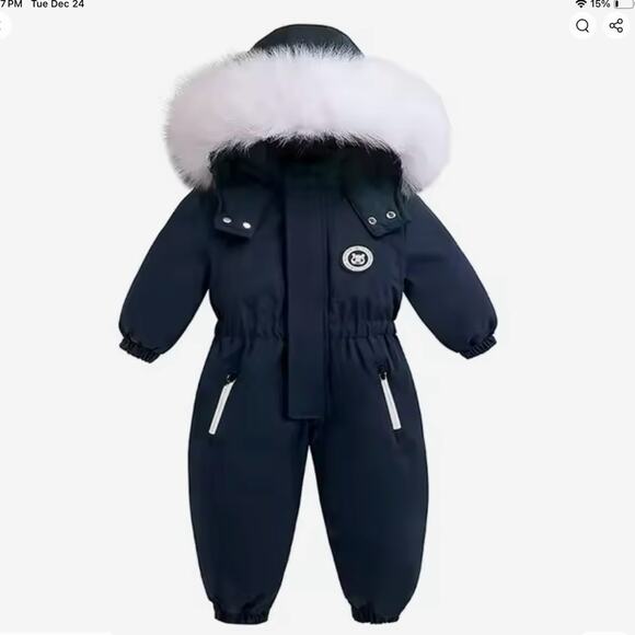New warm, thick, waterproof toddler boy girl snowsuit 3T - Picture 2 of 2